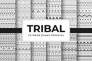 12 Tribal Seamless Patterns, a Pattern Graphic by Vodoleyka (Thumbnail 1 of 5)