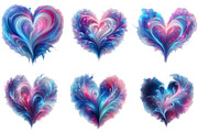 Cute Smoke Heart Clipart Sublimation, a Seasonal Illustration by Craft Nest (Thumbnail 2 of 6)