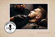 Barber shop round badges set, a Decorative Illustration by Tallina (Thumbnail 2 of 6)