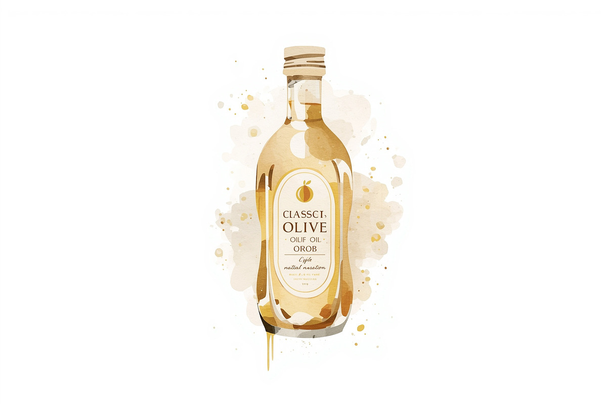 Olive Oil Watercolor Clipart Bundle, an Illustration by BIPLOB EXPERT (Photo 11 of 13)