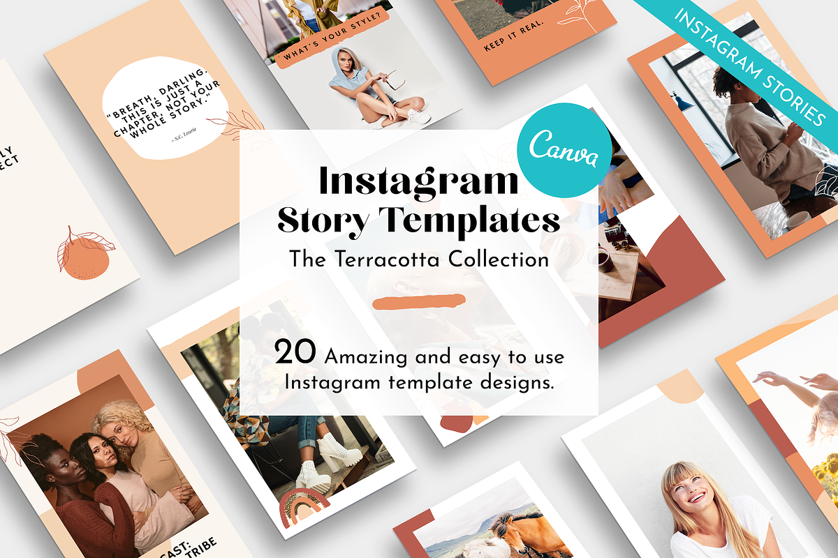 Terracotta Instagram Story Template, a Social Media Template by thetrendytemplate (Photo 1 of 5)
