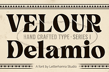 Velour Delamio Font