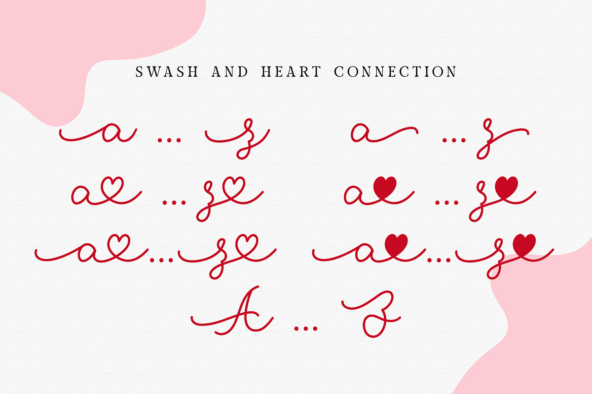 The Babe - Monoline Heart Font, a Script Font by Airotype (Photo 9 of 10)