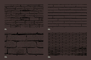 Vector Brick Wall Textures X12