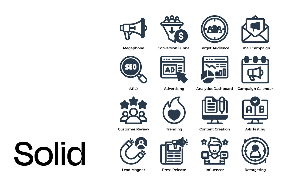 Marketing Icon Set, a Duotone Icon by Eklip Studio (Photo 4 of 4)