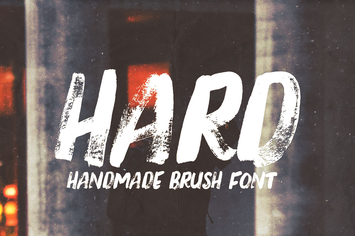 Brush Hard - Handwritten Font, a Sans Serif Font by Cruzine (Photo 7 of 7)