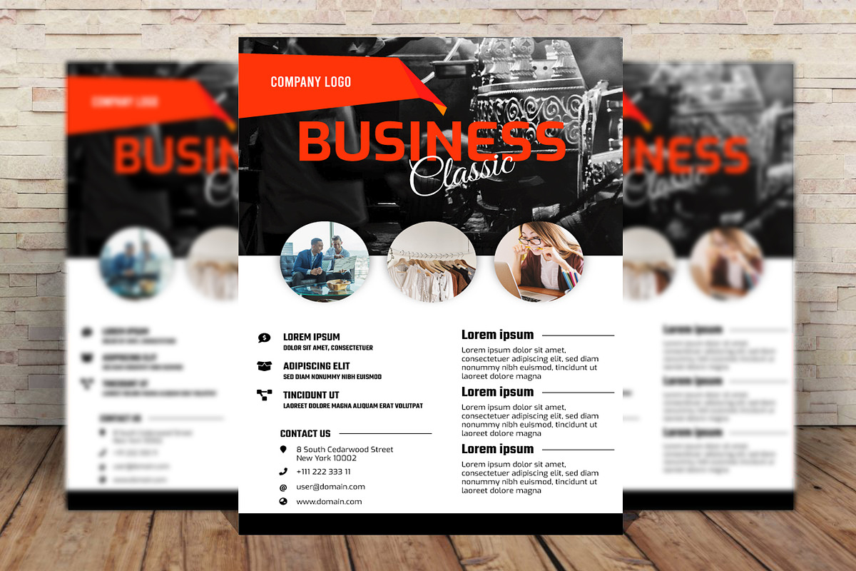 Classic Business Flyer, a Flyer Template by PenciGraphics (Photo 1 of 2)