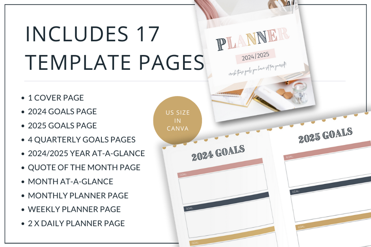Planner Templates | Canva Vintage, a Stationery Template by Lady Boss Studio (Photo 5 of 8)