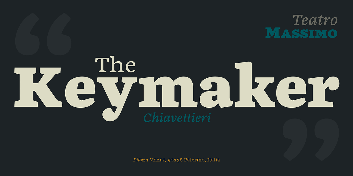 Chiavettieri, a Serif Font by Kostic Type Foundry (Photo 9 of 9)