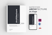 QUATER | Architecture Portfolio, a Brochure Template by obayes (Thumbnail 1 of 18)