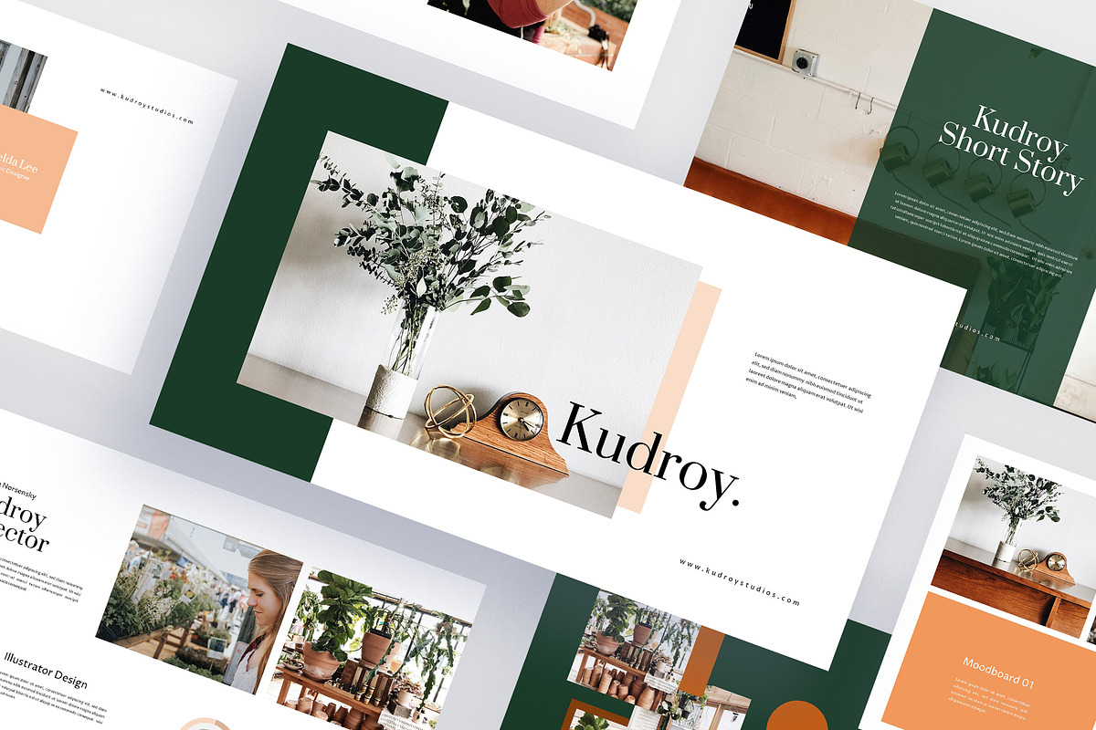 Kudroy - Botanicals Powerpoint, a Presentation Template by eunavia (Photo 1 of 7)