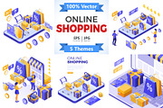 Online Internet Shopping Delivery, a Person Illustration by TAlex (Thumbnail 1 of 6)