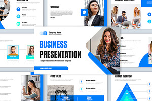 Business PowerPoint Presentation, a Presentation Template by Mighty-Slide