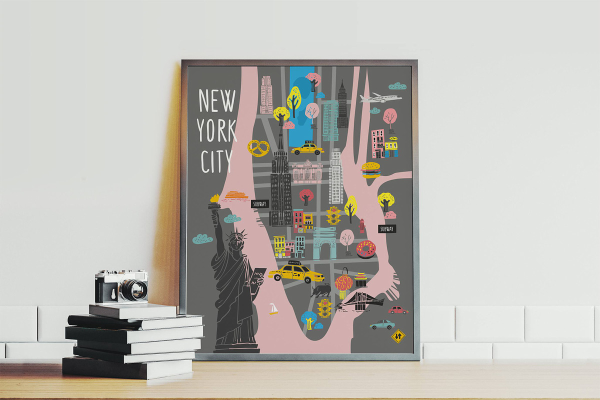 New York symbols & maps, an Object Graphic by yttadesign (Photo 11 of 11)