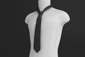 Dye Sublimation Necktie Mockup Tie