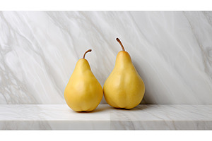 organic whole pear background ai, a Food & Drink Photo by pikepicture