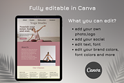 Yoga studio Canva website Template, a Websites & App Template by Amiraliya (Thumbnail 5 of 5)
