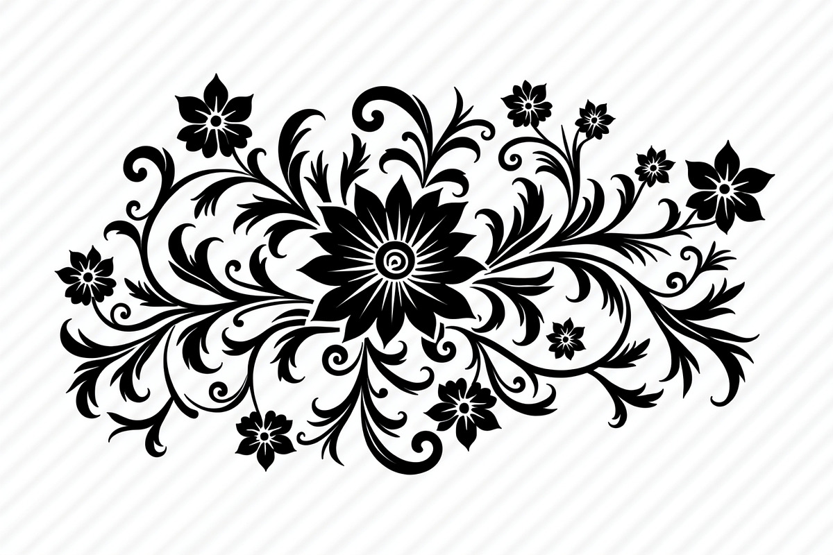 Ornamental Floral Vector Pack, an Illustration by Designer_Momina (Photo 17 of 21)