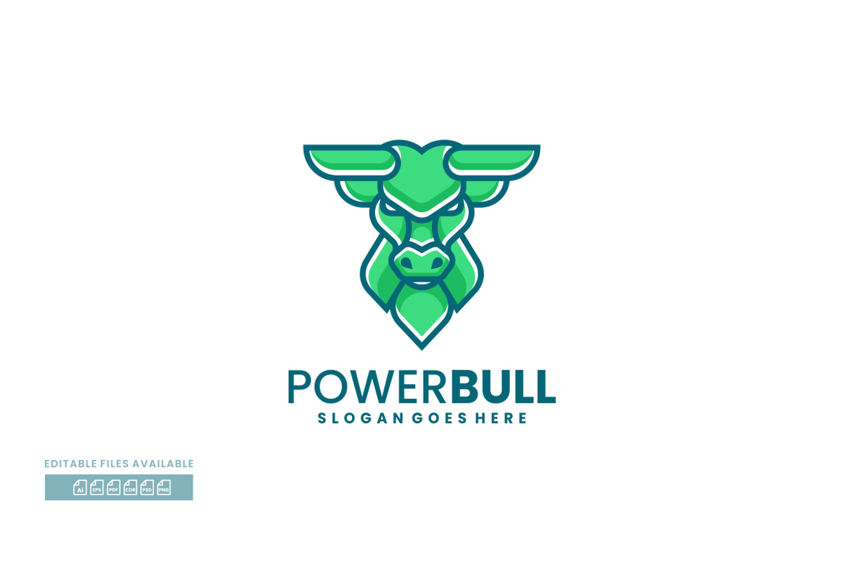 Bull Simple Mascot Logo, a Branding & Logo Template by ivan_artnivora
