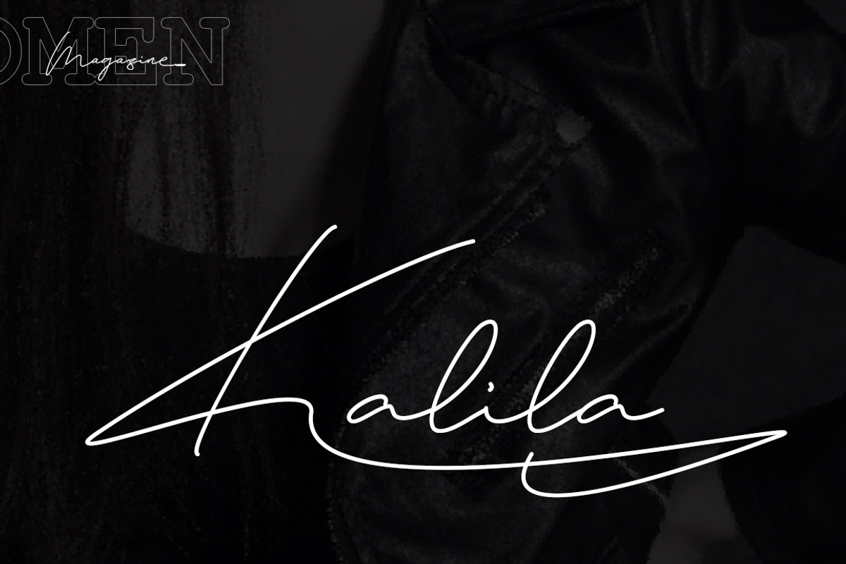 Daisy Signature font preview 4