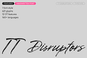 TT Disruptors, a Script Font by TypeType (Thumbnail 1 of 12)
