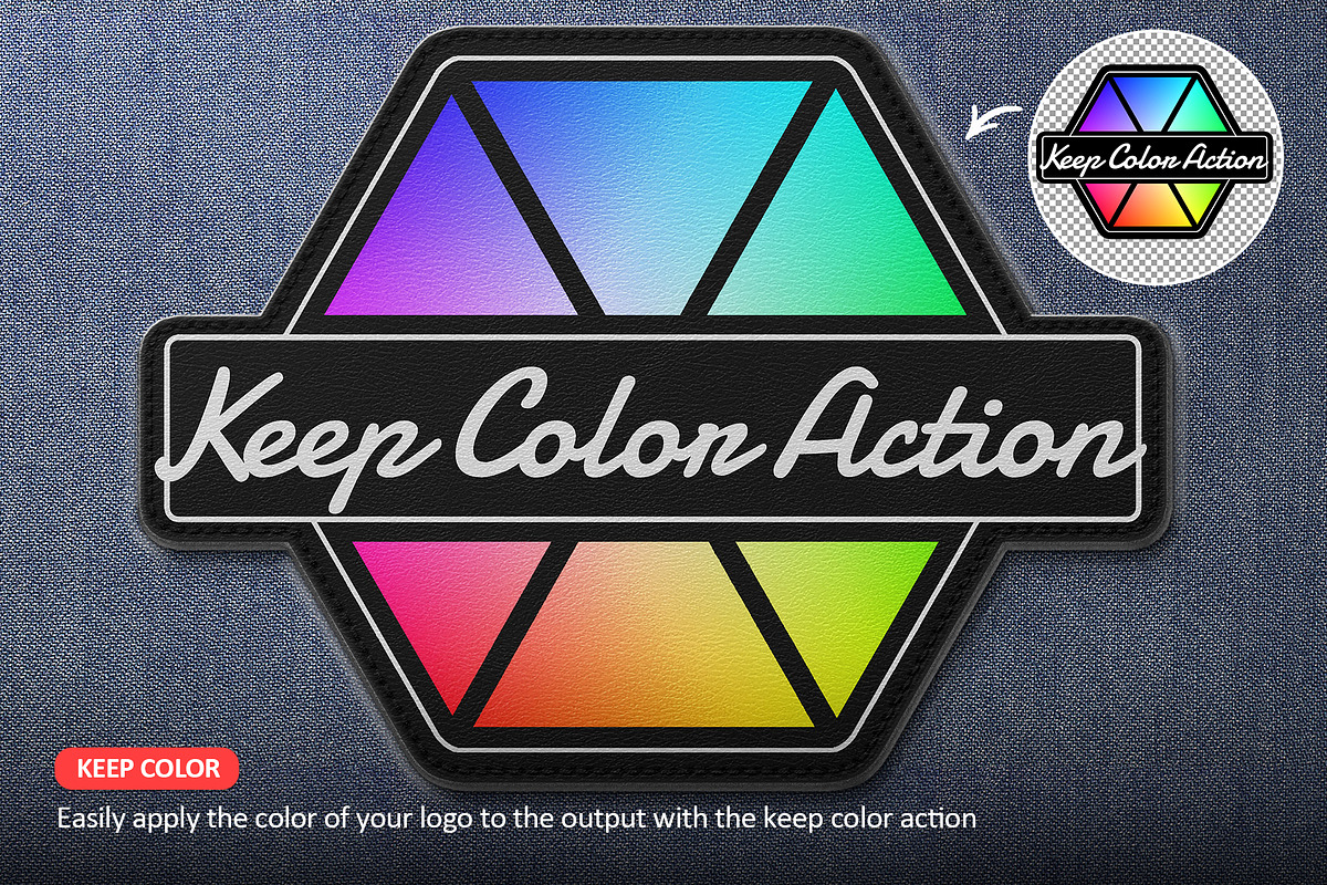 Leather Badge Photoshop Actions, an Action Add-On by Blacknull (Photo 7 of 12)