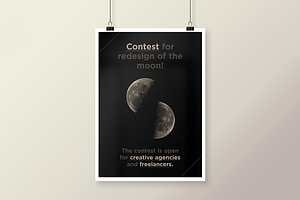 Redesign Of The Moon Poster-Flyer