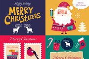 Christmas badges and cards, a Decorative Illustration by MoleskoStudio (Thumbnail 2 of 4)