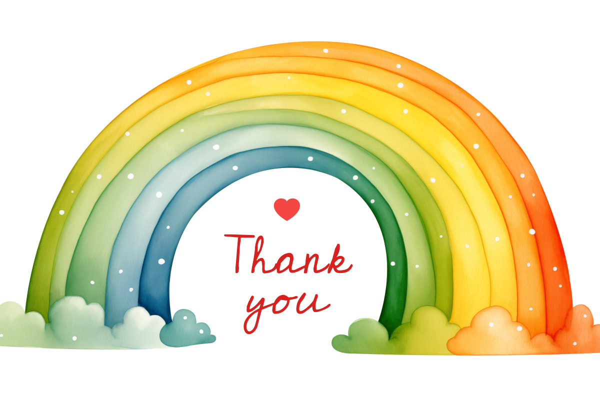 Watercolor rainbow set PNG clipart, a Seasonal Illustration by Whimsy Brush Studio (Photo 6 of 6)