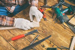Carpenter is working