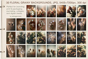 Grainy Film Floral Backgrounds, a Background Graphic by alenaganzhela (Thumbnail 7 of 8)