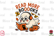 Read More Boooooks Ghost PNG, a Graphic by Moss Rose (Thumbnail 1 of 3)