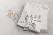 Leaves & Twigs Procreate Stamps Bund, a Brush Add-On by Dervik Art Store (Thumbnail 3 of 4)