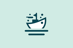 Boat Nautical Logo Template, a Branding & Logo Template by Vectorium Studio
