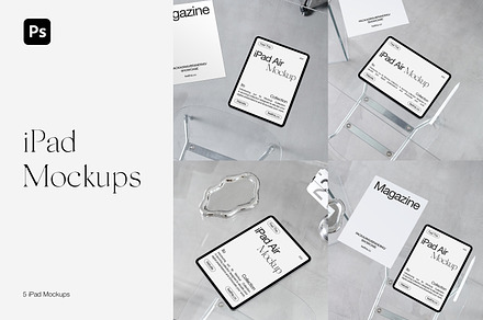 iPad, iPhone, Magazine Mockups, an iPad Mockup by Feel This