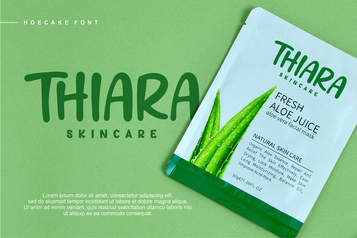 Hoecake a Playful Display Font, a Sans Serif Font by Vilogsign (Photo 4 of 8)