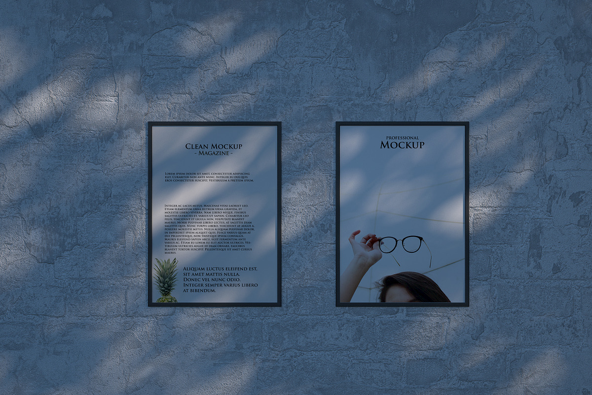 Set of Poster Frame Mockups, a Print Template by StyleMockups (Photo 7 of 11)