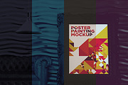 Poster Painting MockUp Pack 001, a Print Template by Traint (Thumbnail 18 of 21)