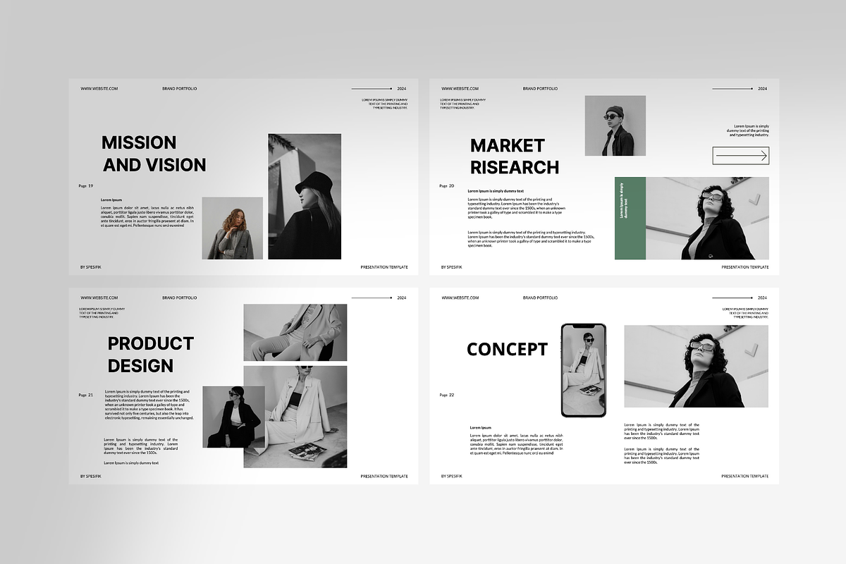 Brand Portfolio Google Slides, a Presentation Template by Spesifikstd (Photo 6 of 8)