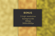 Gold brush strokes + BONUS, an Object Graphic by The Black & Art (Thumbnail 10 of 10)