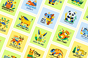 Cute Safari Animal Stickers, an Emoji Icon by Vectors Market (Thumbnail 5 of 9)