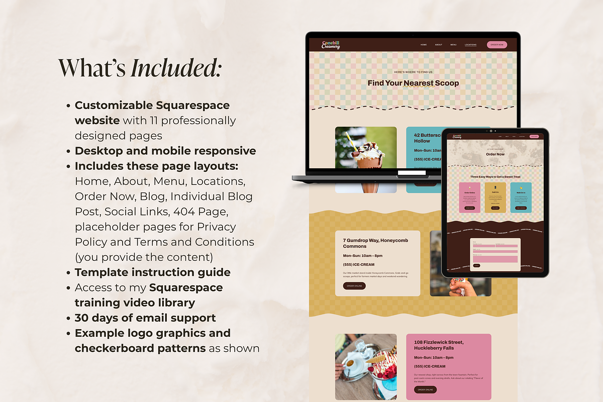 Colorful, Fun Squarespace Template, a Squarespace Template by Katie Harp Creative (Photo 3 of 10)