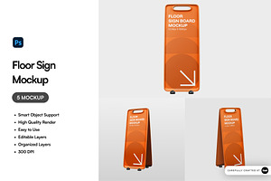 Floor Sign Mockup, a Product Mockup by SLAB! Design