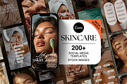 Skincare Instagram Canva Templates, a Social Media Template by DesignsbyMariaStudio (Thumbnail 1 of 10)