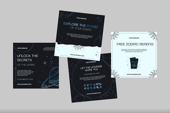 Zodiac Social Media Template Pack preview 4