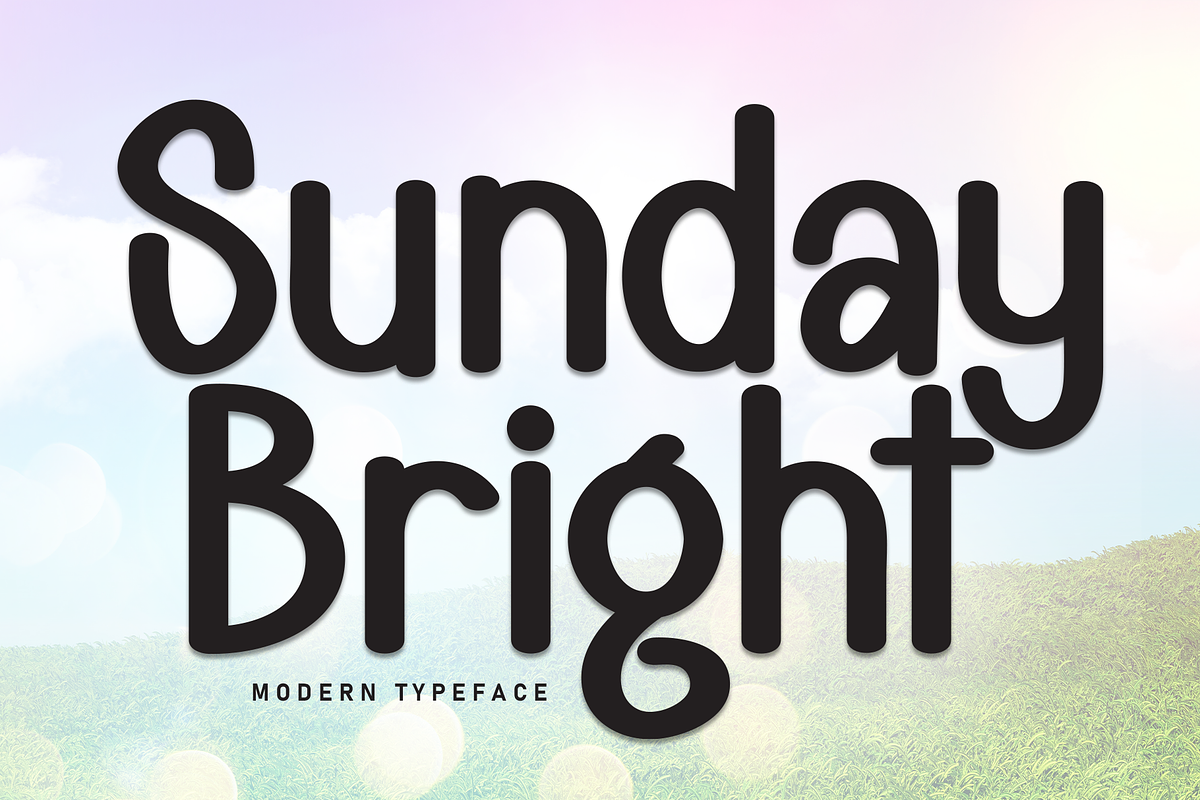 Sunday Bright | Script Font, a Script Font by Scratchones (Photo 1 of 8)