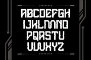Neo Cyberpunk - Modern Techno Font, a Sans Serif Font by Nirmana Visual (Thumbnail 2 of 10)