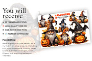 Halloween Fall Gnome Witch Bundle, a Seasonal Illustration by Creative Arslan (Thumbnail 5 of 9)