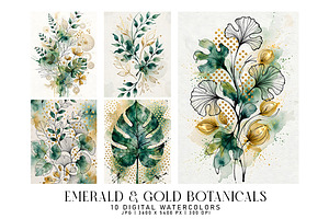 Emerald and Gold Botanicals