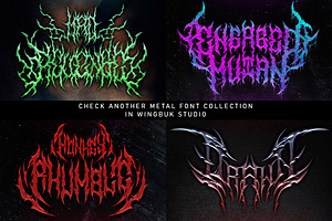 Drumonz Metal Font